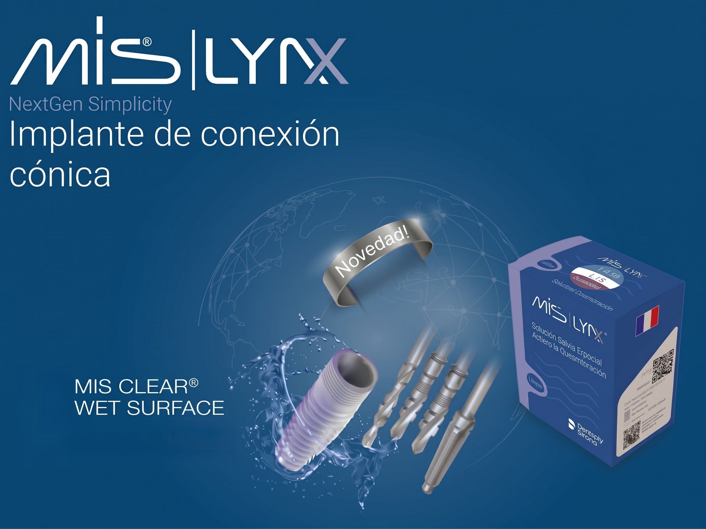 MIS LYNX Sistema de Implante Todo en Uno con Fresas Descartables